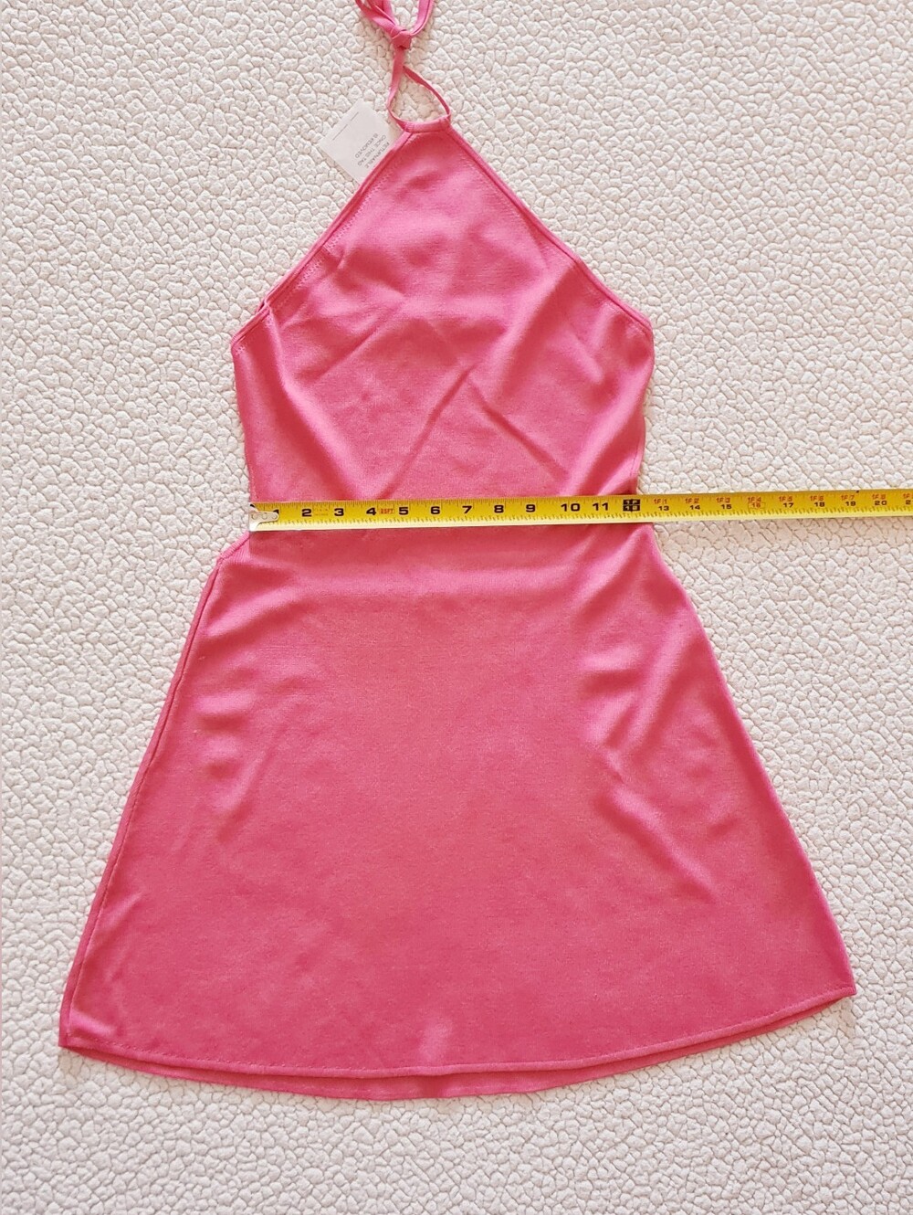 CULT GAIA Leslie Knit Halter Dress In Pink Blossom Size L Org $318 - Picture 10 of 12